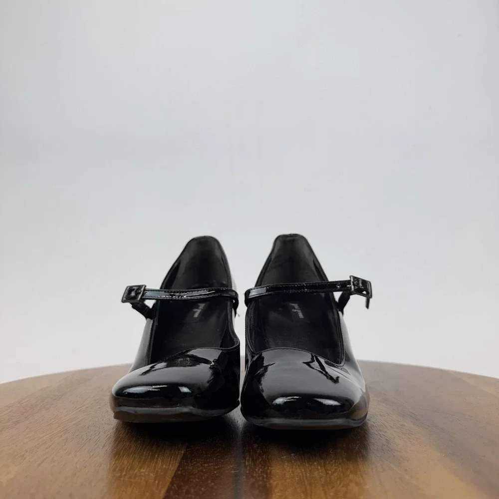 Womens Paul Green Zoe Black Patent Leather‎ Formal Mary Jane Pumps Size 3.5 GUC